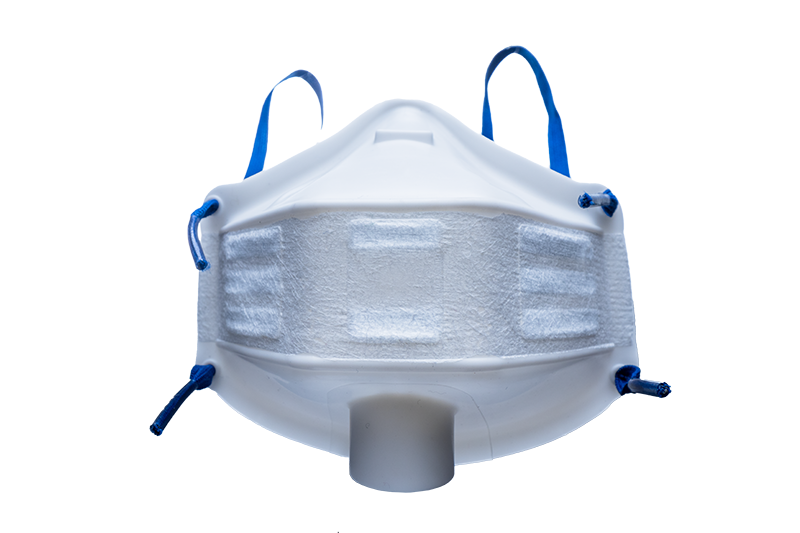 Medical safety mask front view